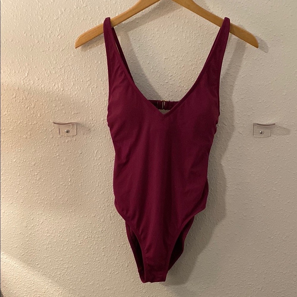 Shade & Shore Fuchsia Swimsuit